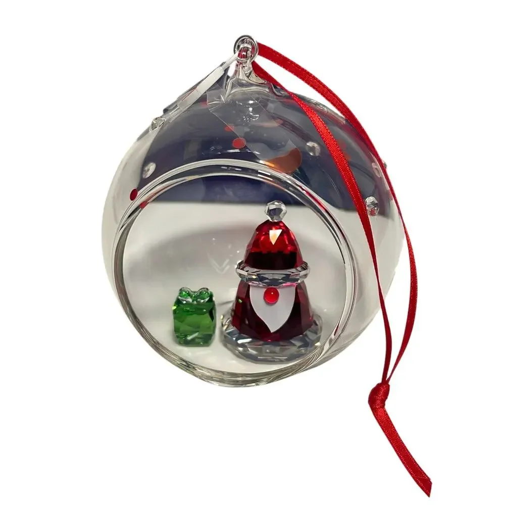 Swarovski Holiday Cheers Santa Claus Ball Ornament